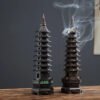 136811a7-dd1f-41ba-852e-0ee16c069b34 Zen Tower-Style Smoke Waterfall Incense Burner