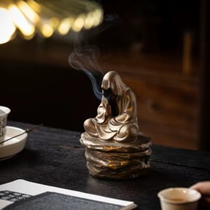 Silent Monk Backflow Ceramic Incense Burner