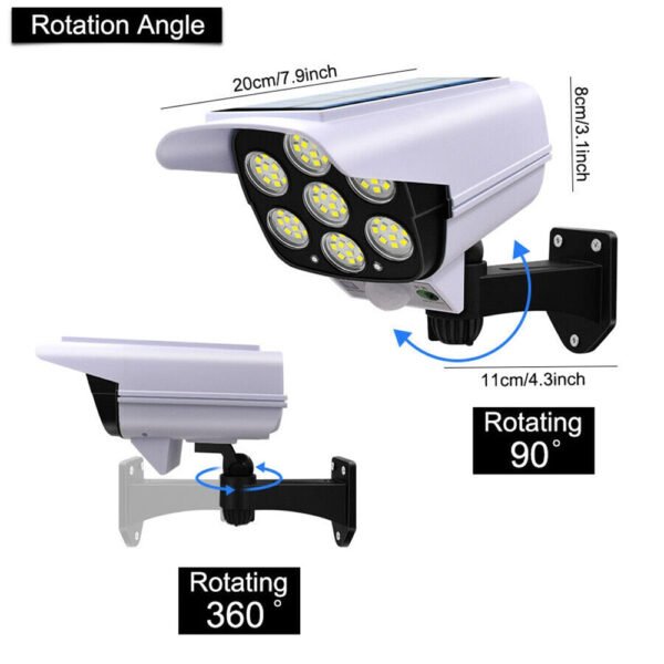 Hb1a45b985a3f474eb4e50e6ef23ebb9fo Solar Motion Sensor Dummy Security Camera Light