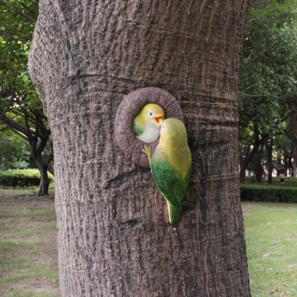 Lovebirds Tree Hug Wall Hanging Decor