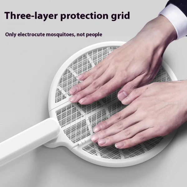 Foldable Automatic Lamp Mosquito Zapper Racket