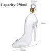 High Heel Fancy Glass Wine Decanter