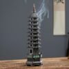 S5cdd34b3b68e4198b4e4b7ebb60d0a33M Zen Tower-Style Smoke Waterfall Incense Burner