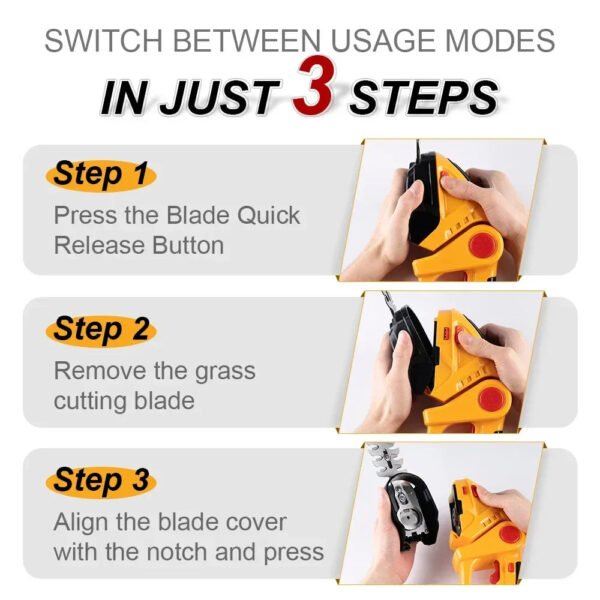 S652cf75a01f340fc83bc5c05ec2fbf9bn Rapid Trim Cordless Powerful Handheld Mower Tool