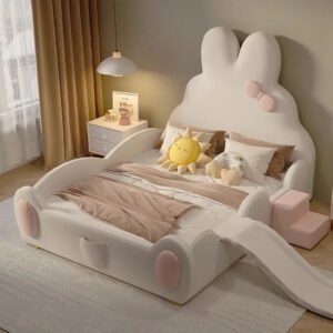 Jumpy Rabbit Cozy Kids Slide Bed