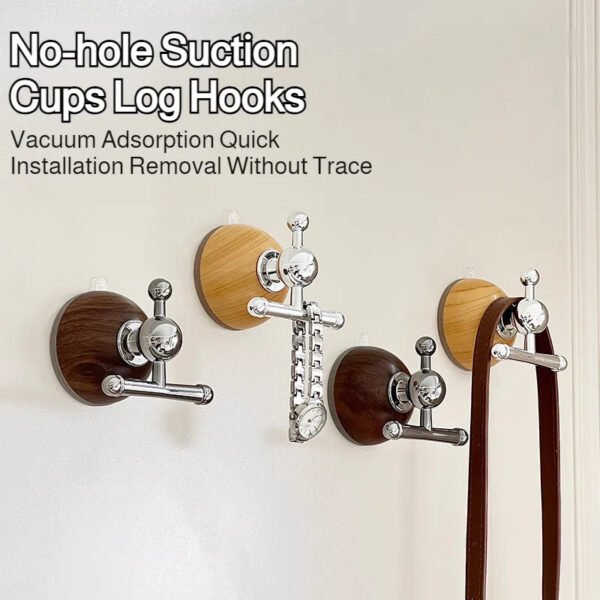 Punch-Free Quick Hang Wall Suction Cup Hook