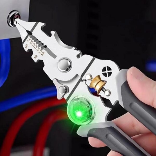 Sb6cf54c8f22e46e0aade9f73b8f9942eS_db1a4030-85a1-4229-a1aa-fdbcdf0998b2 Multi-Task Wire Stripper Voltage Detector Plier