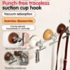 Punch-Free Quick Hang Wall Suction Cup Hook