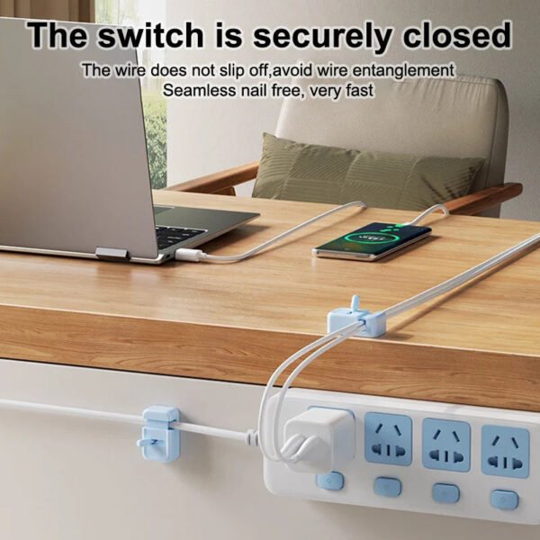 Sdd9474bc45f54a938f3a8de0f0834513K Quick Grip Sticky Cable Organizer Lock