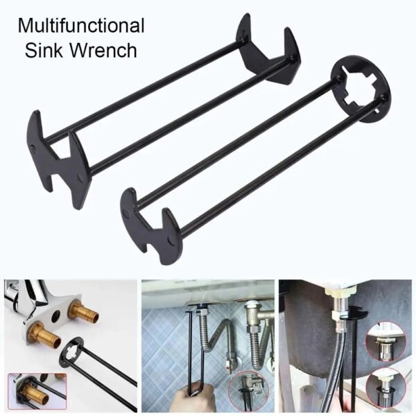 Dual-Headed Easy Repair Faucet Wrench