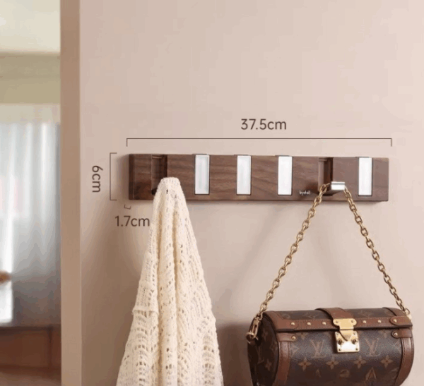 Pull & Hang Minimalist Wooden Wall Hanger