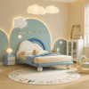 Sky Cloud Glow Soft Frame Rainbow Kids Bed